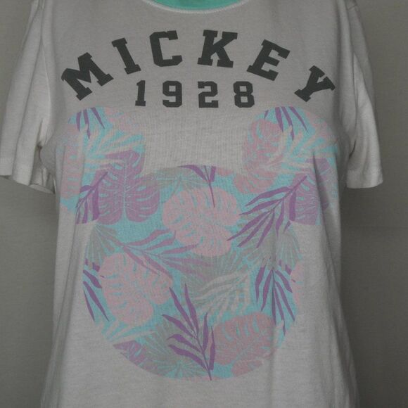 Disney Mickey Mouse Palm Leaf Icon T Shirt Tee Sm - Picture 1 of 7